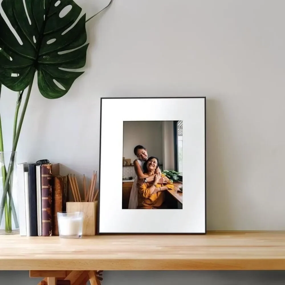 Mainstays 8x10 Matted to 5x7 Front Loading Picture Frame - Black with Free Shipp